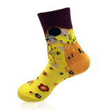 3D Print Oil Happy Funny Women Socks