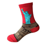 3D Print Oil Happy Funny Women Socks