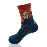 3D Print Oil Happy Funny Women Socks