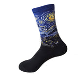 3D Print Oil Happy Funny Women Socks