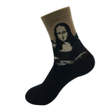 3D Print Oil Happy Funny Women Socks
