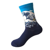 3D Print Oil Happy Funny Women Socks