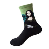 3D Print Oil Happy Funny Women Socks