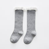 100% cotton baby knee socks