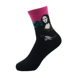 3D Print Oil Happy Funny Women Socks