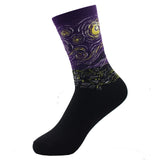3D Print Oil Happy Funny Women Socks