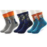 3D Print Oil Happy Funny Women Socks
