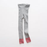 cotton girls Leggings with color patch